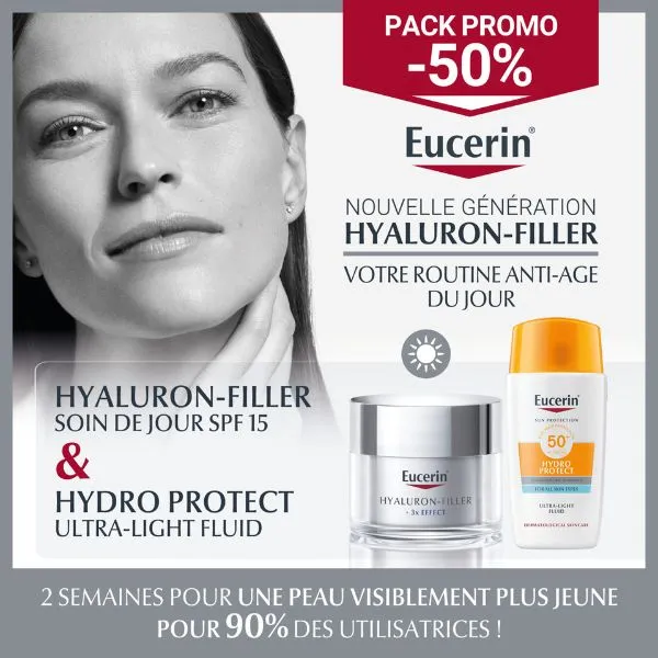 Eucerin Hyaluron Filler Jour +Hydro Protect Spf50+ pack -50%